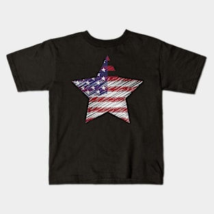 American flag stars Kids T-Shirt